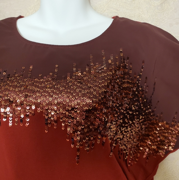 Coldwater Creek Sequined top - Picture 3 of 8